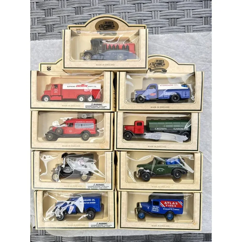 A63 Vintage Commemorative Model Chevron Diecast Truck Lot of 9 England New